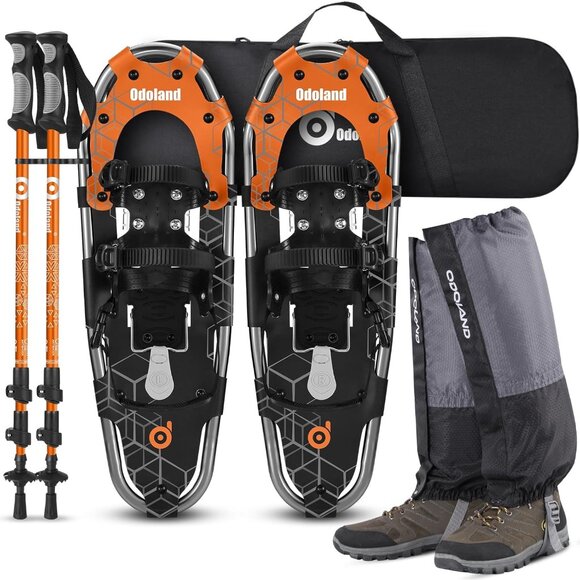 Other - 21/25/30 Inch Snowshoes with Trekking Poles for Men Women Youth, Waterproof Snow